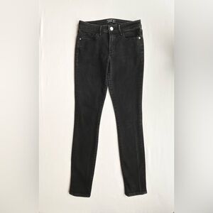 Abercrombie & Fitch Women's Dark Gray Low Rise Super Skinny Jeans